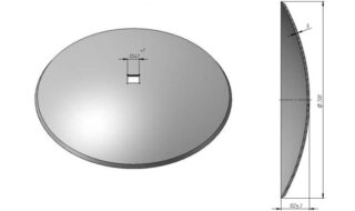 Диск борони Краснянка ВА-01.408Б (гладкий) борована сталь Велес Агро