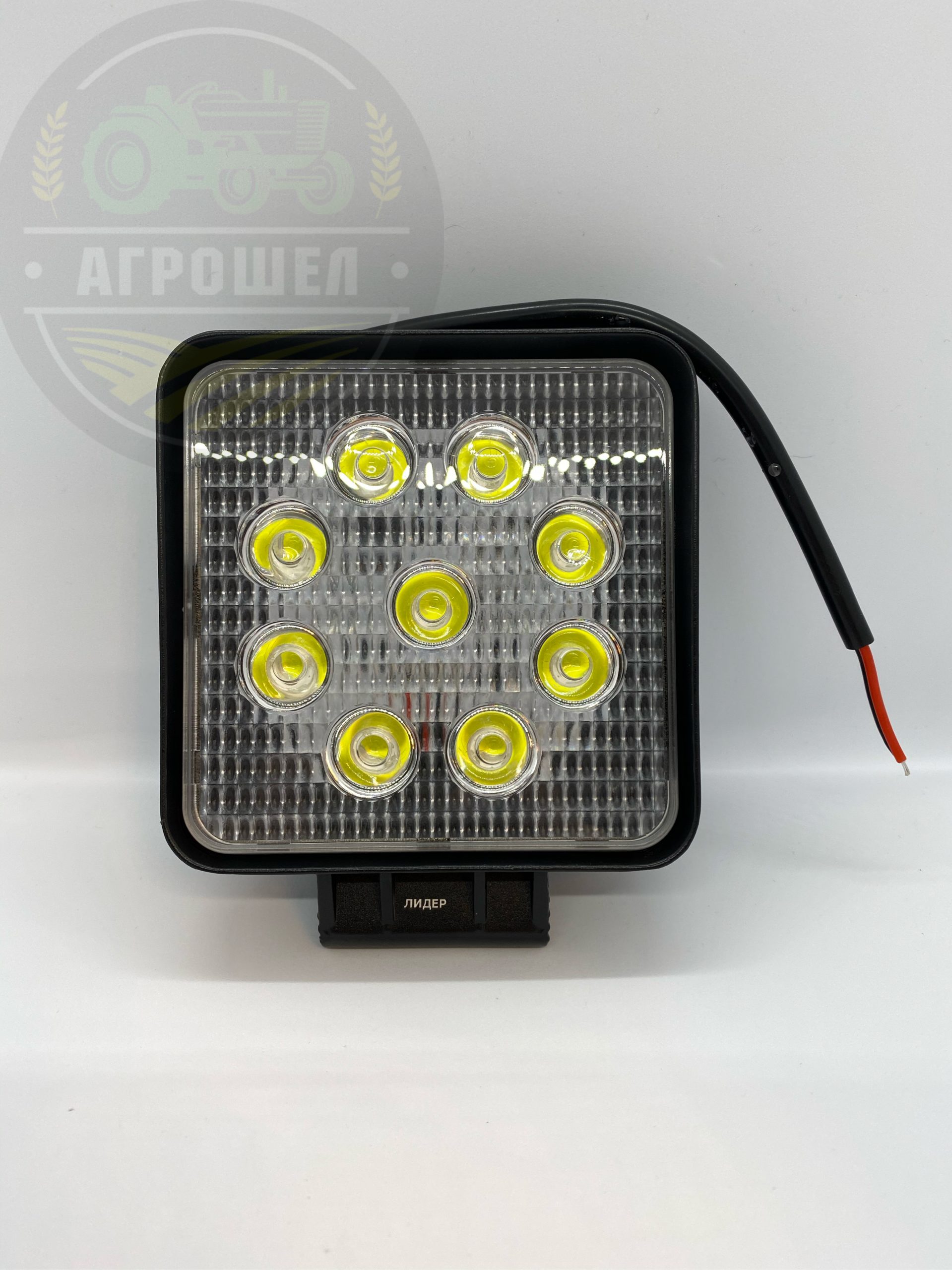 Фара 9 діодів 27W 45MM дальнє світло - Зображення 2