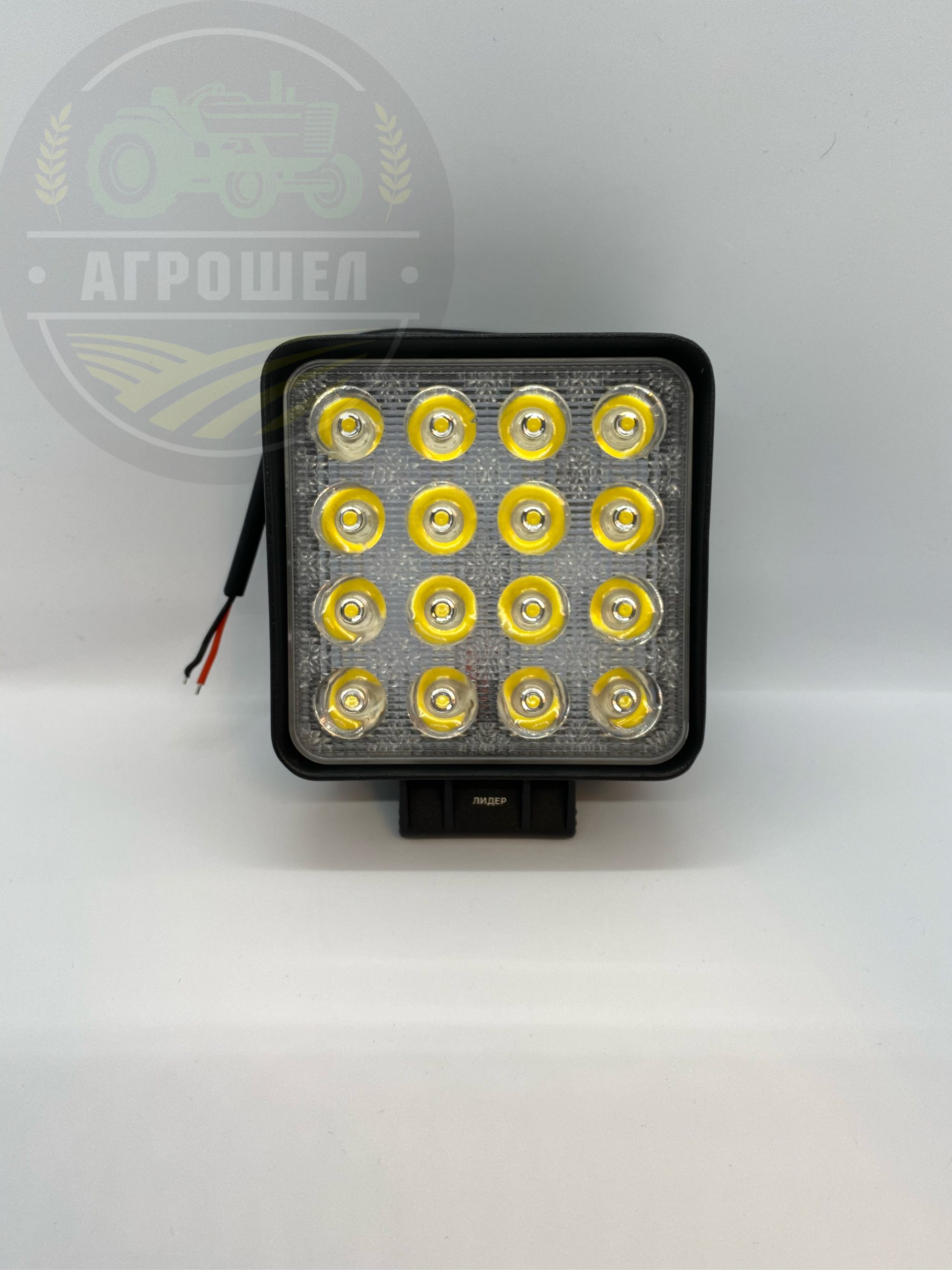 Фара 16 діодів 48W 55MM дальнє світло жовтий - Зображення 2