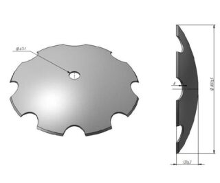 Диск борони Фрегат ВА-01.413 ромашка (борований)