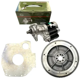 Комплект переобладнання ПД-10 під стартер (стартер 11010085 Slovak 3.5 кВт + маховик + плита) МТЗ